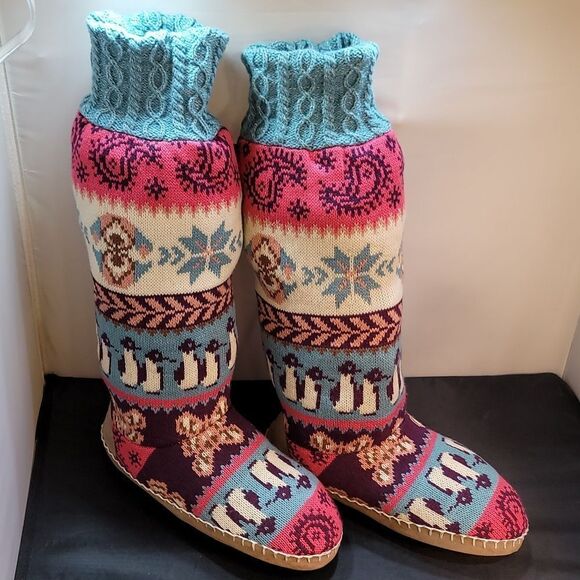 BRAND NEW MUK LUKS® WOMEN'S  ANGIE SLIPPERS –MULTI -COLOR - Picture 4 of 15